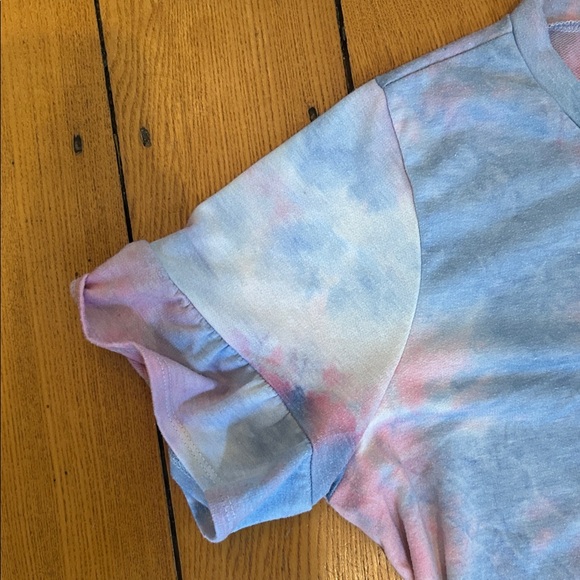 Perfect Peach Women's Tie-Dye Pajama Set in Blue and Pink - Picture 3 of 5